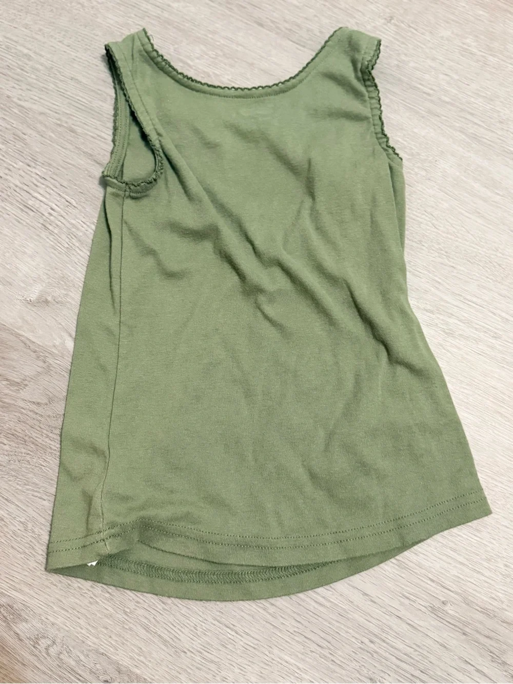 Old Navy Olive Polka Dot Blouse with Olive Tank Set